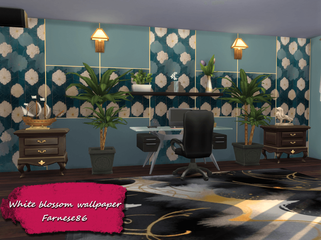 Thumbnail Farnese86 - White blossom wallpaper - presentation (6)