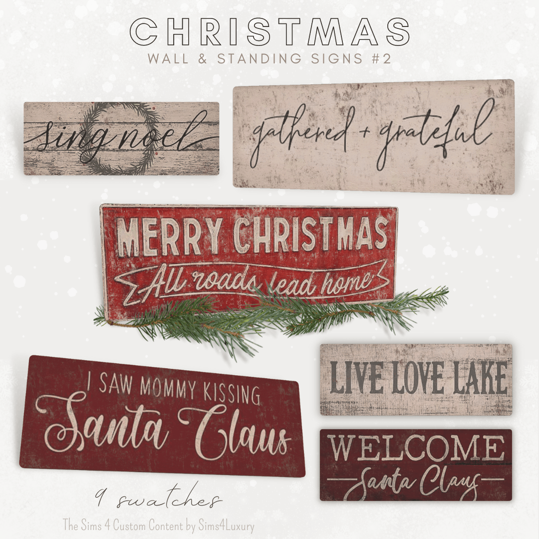 Christmas 2023 - Wall & standing signs #2