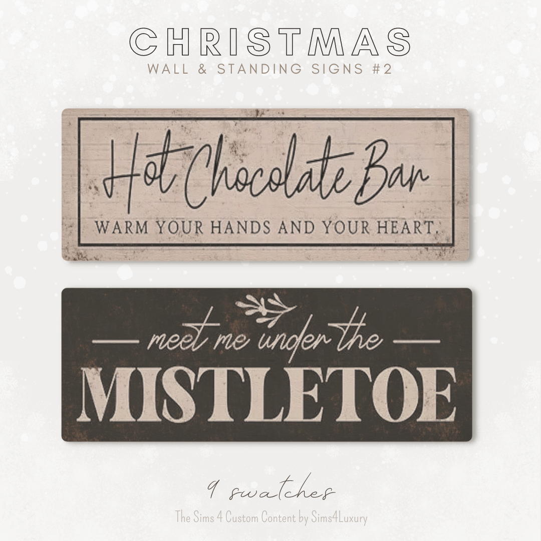 Christmas 2023 - Wall & standing signs #2