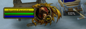 <p>Small screenshot showing the small box with target life percentage.</p>