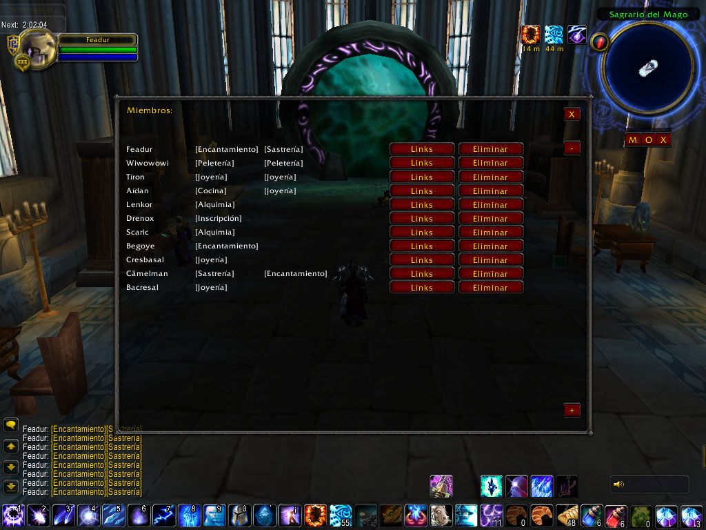 <p>Esta es la vista general del addon</p>
