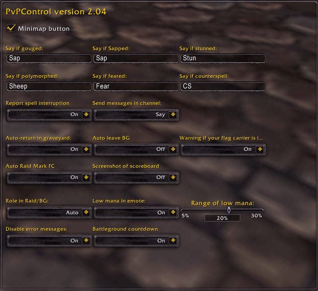 PvP Control - World of Warcraft Addons - CurseForge