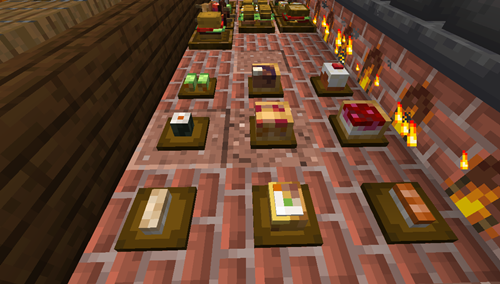 Finger foods on small plates