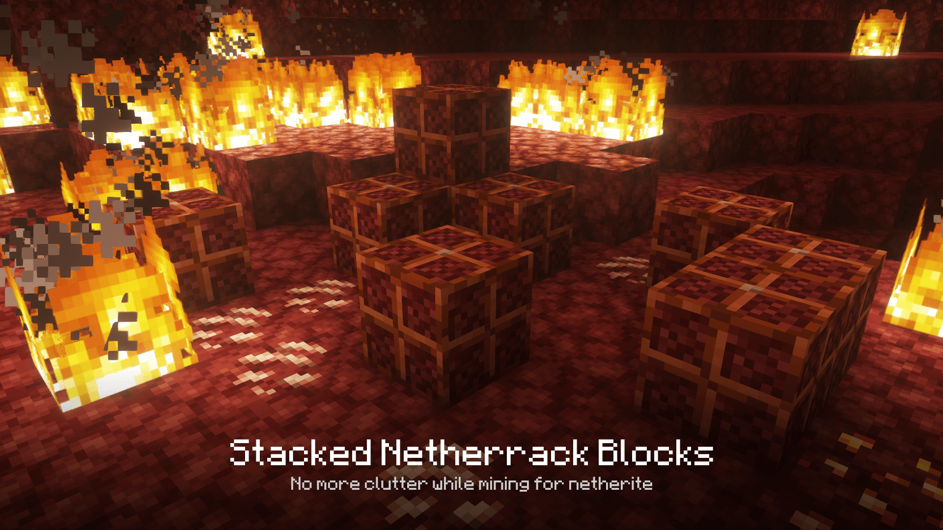 Stacked Netherrack Blocks