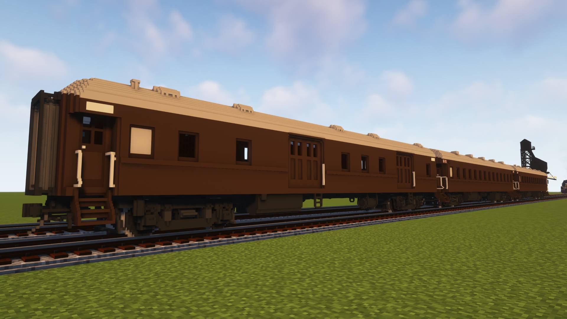 Thumbnail Te5 class baggage car & two different type of Ha3 class coach
