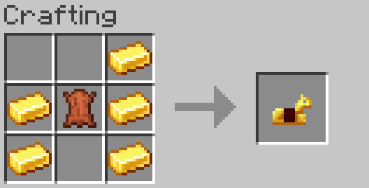 Golden horse armor recipe