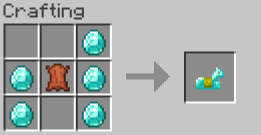 Diamond horse armor recipe