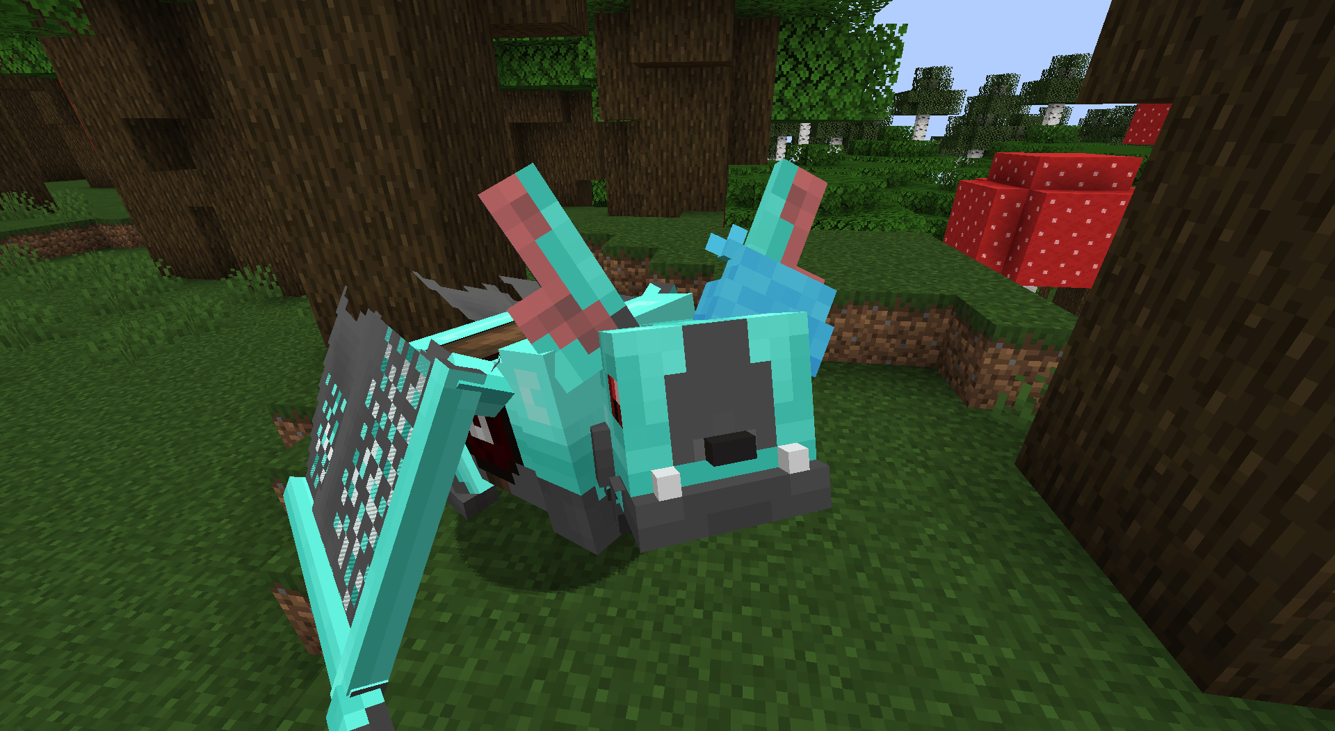 Lino but in diamond armor