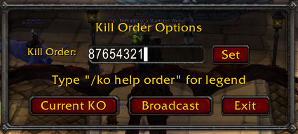 <p>Build 226's Option Pane</p>
<p>Kill order shown: Skull, Cross, Square, Moon, Triangle, Diamond, Circle, Star</p>