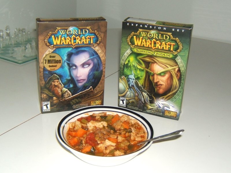 Thumbnail <p>Warcraft and Lentil soup, co-existing peacefully.</p>
