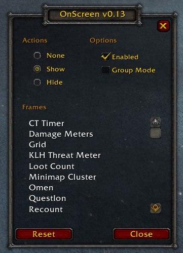 <p>OnScreen Configuration GUI</p>
