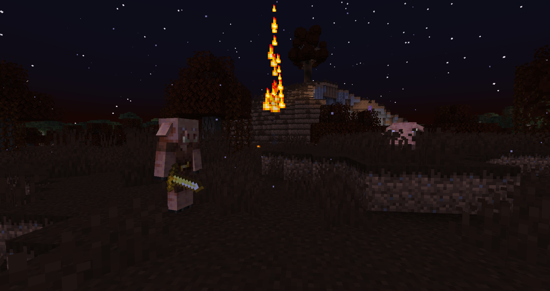 Thumbnail Apparently, Piglins have found a way out of the Nether... and they brought Hoglins too!