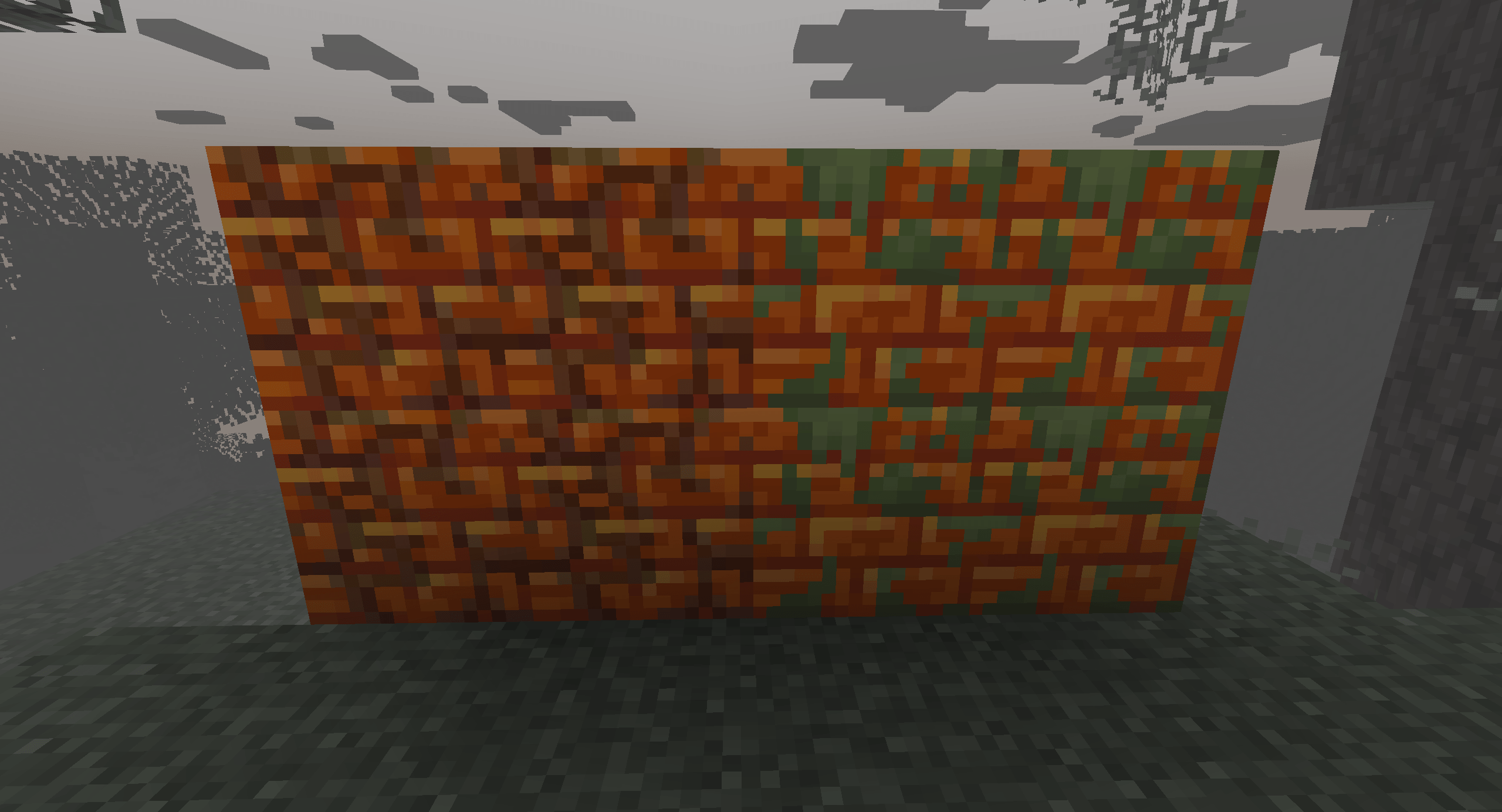 Cracked and Mossy Resin Bricks