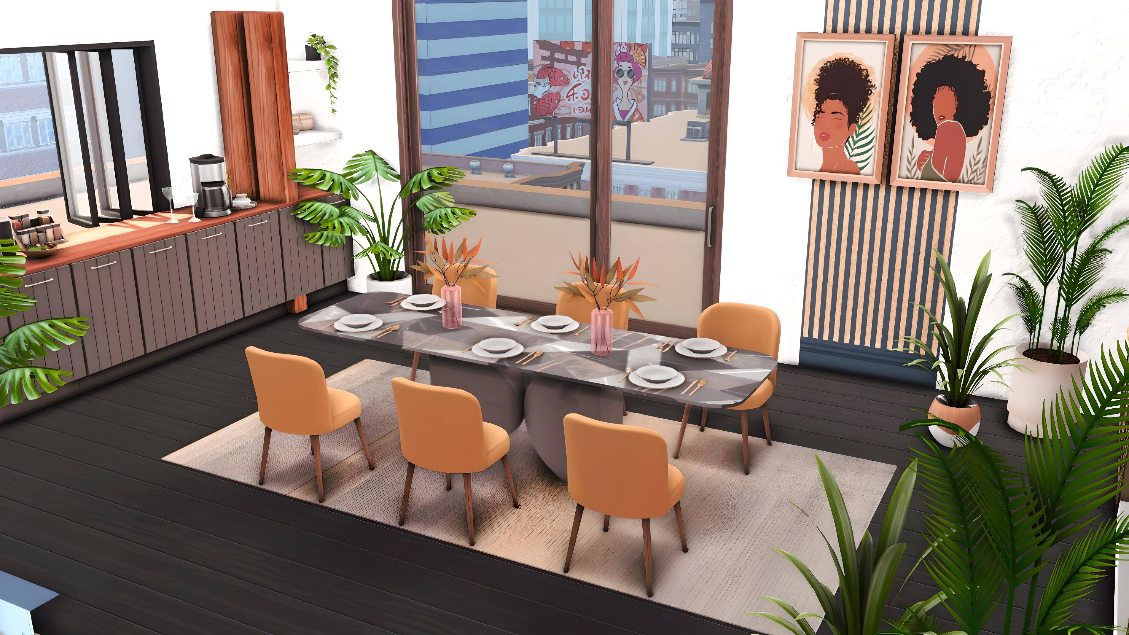Morina Dining Room - Gallery - The Sims 4 Rooms / Lots - CurseForge