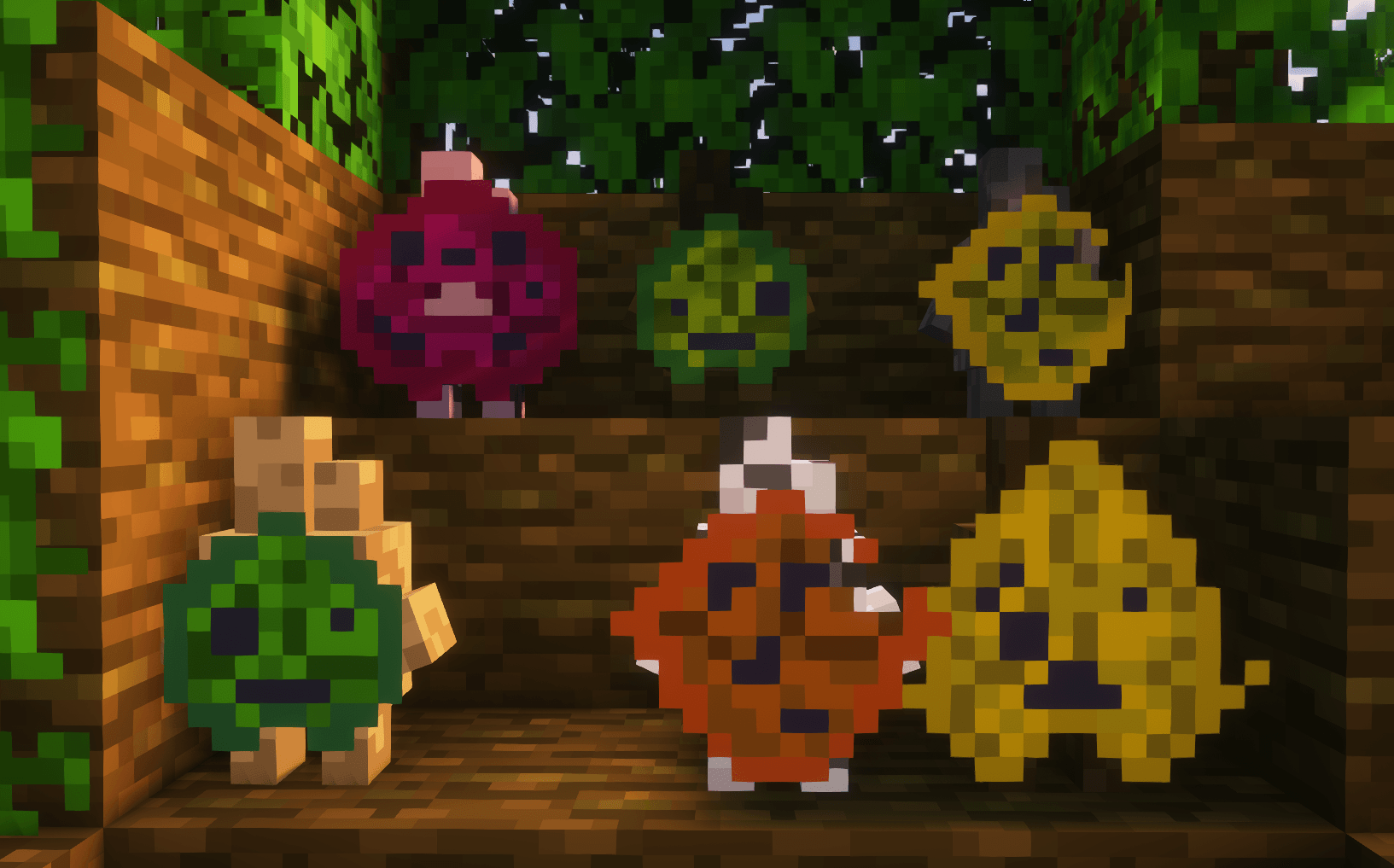 Thumbnail Featuring 6/7 of the Korok variants. These little guys love sweet treats! You can obtain Korok Seeds by feeding them treats or through more nefarious means...