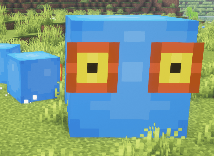 Thumbnail A wild Blue Chuchu! These guys are able to hurt you at all sizes, unlike slimes. Each of the four varieties drops a different type of jelly.