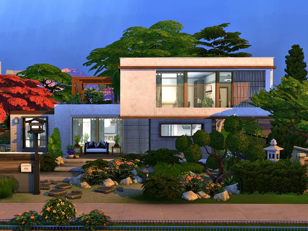 Modern Japanese House 1 - Gallery - The Sims 4 Rooms / Lots - CurseForge