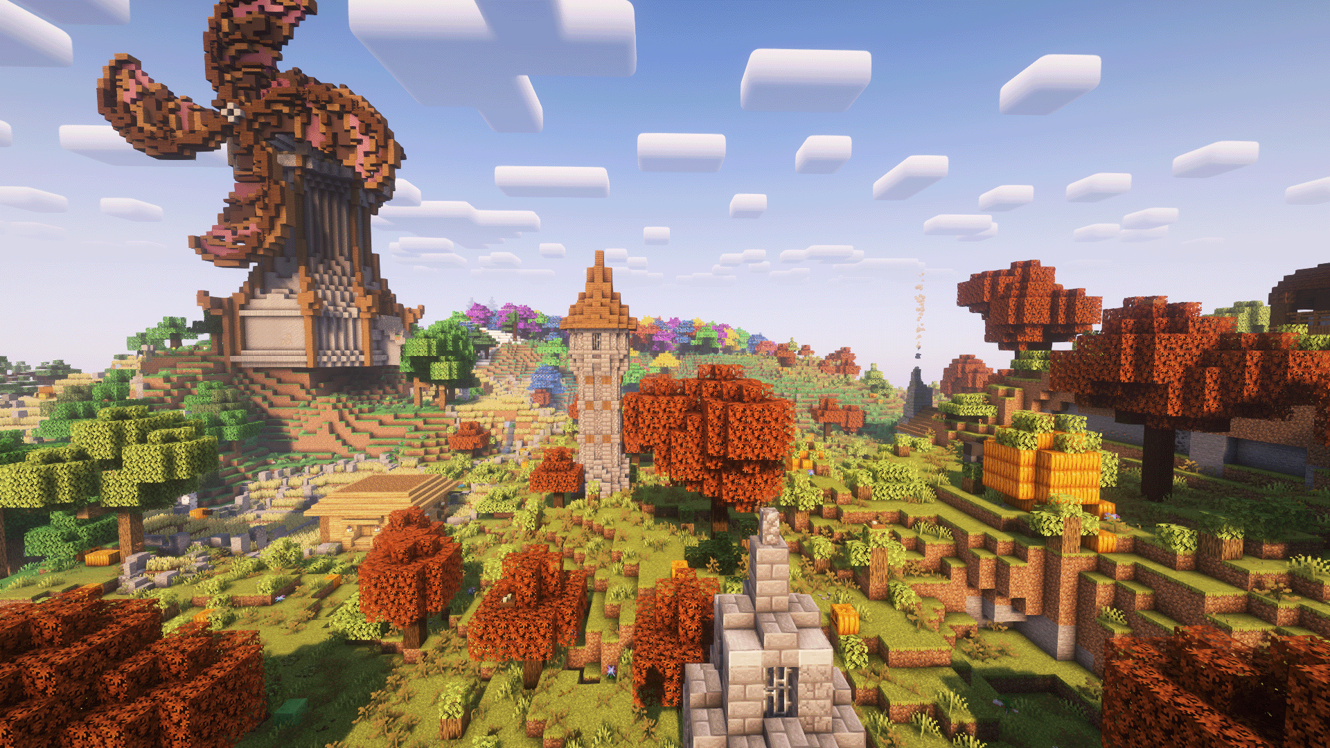 Windmills, hidden temples, and wizard towers!