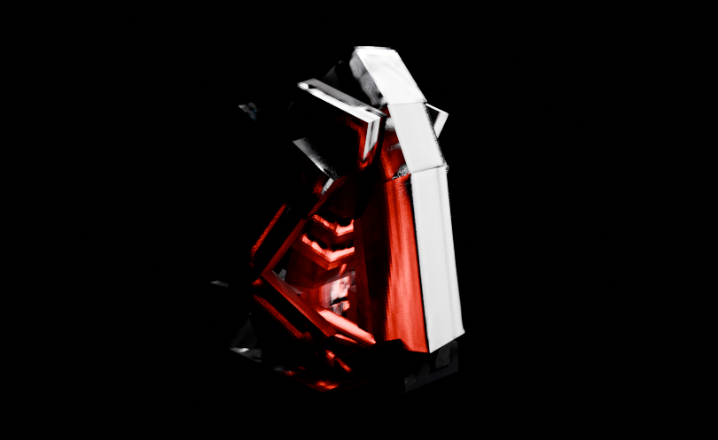 xenomorph sleeping model render