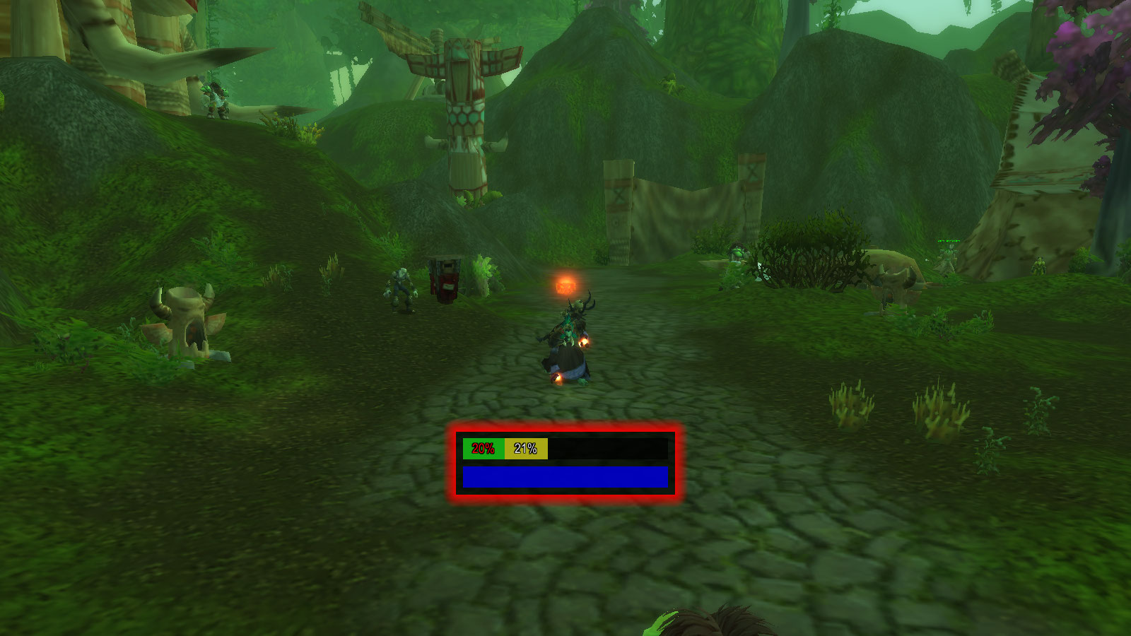 <p>Low health and incoming heal</p>