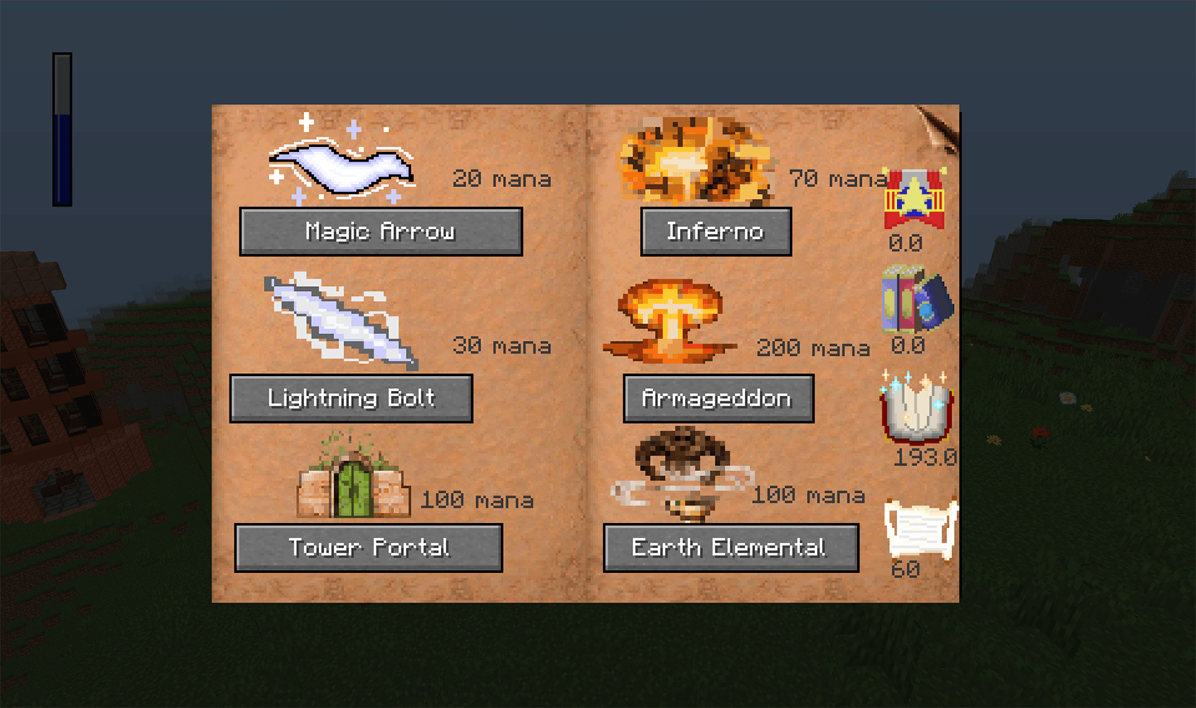 Thumbnail 6 magic scroll with spells. Damage and functional of spells depends on your magical parametrs(knowledge, spellpower and mana)