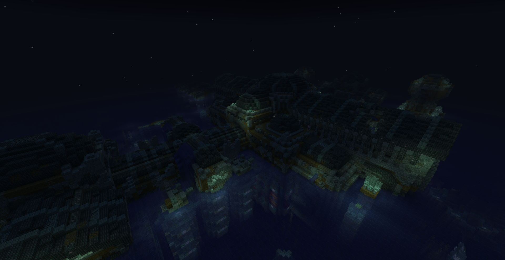 Thumbnail The Ocean Monument at midnight.