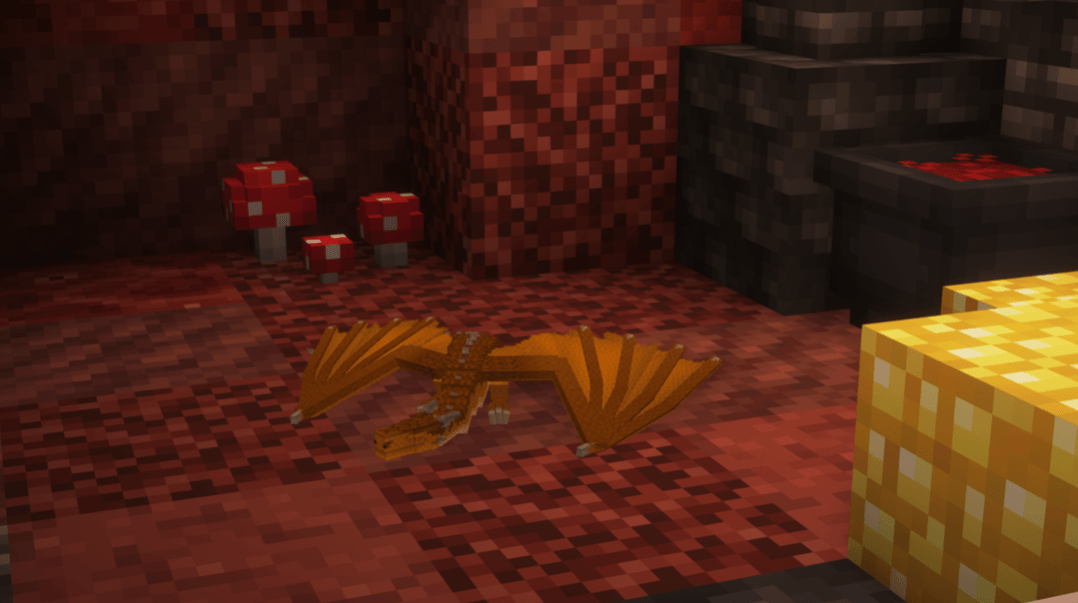 Thumbnail A female copper dragon newborn sleeping in her enclosure.