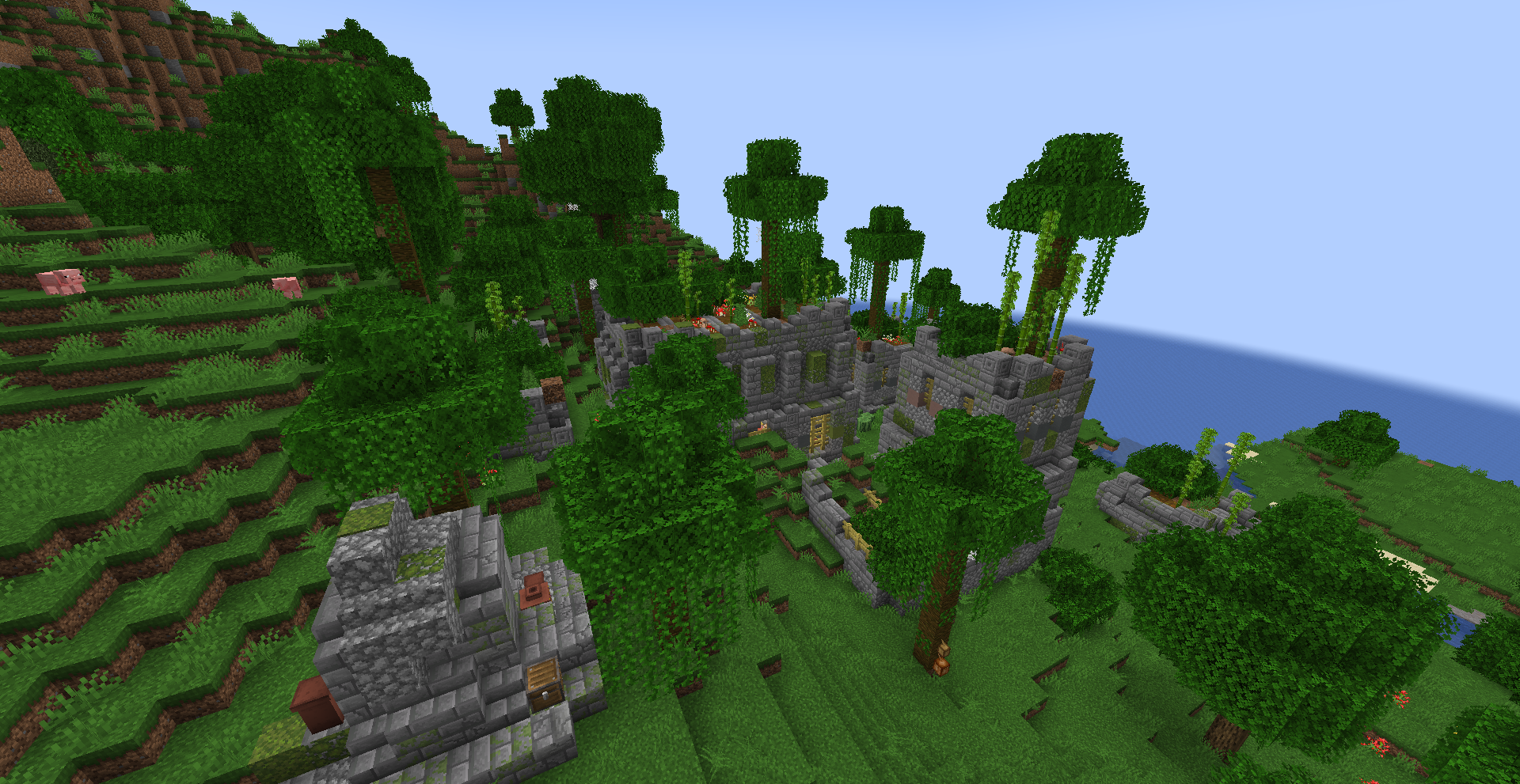 Thumbnail Ruins in the sparse jungle biome.