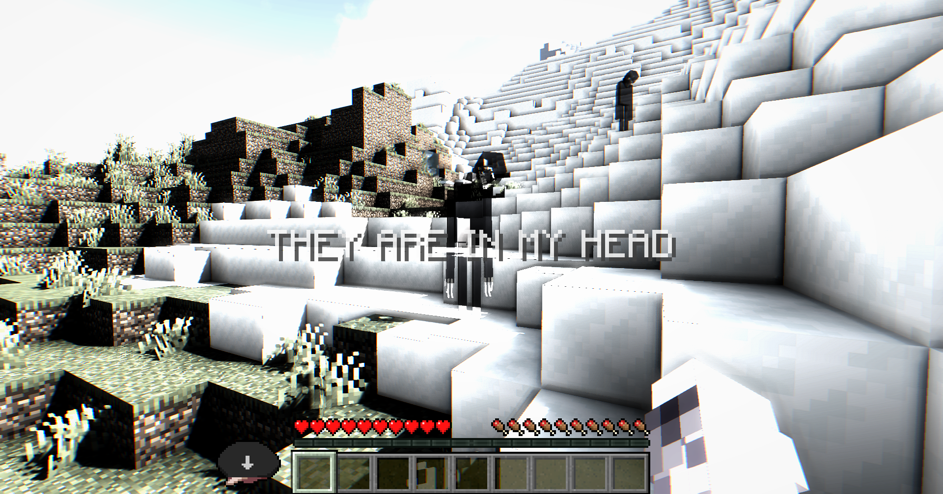 Thumbnail A player seeing creatures because of their insanity.