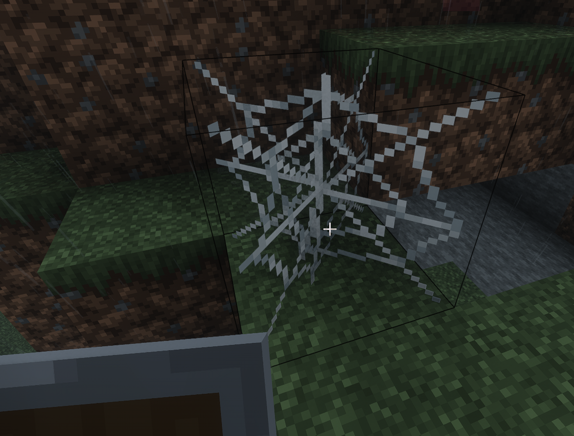 Thumbnail A spider shot out a web when it was near a player.