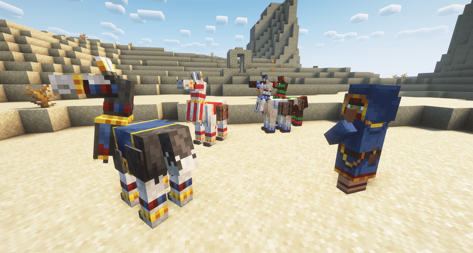 Thumbnail All four llama variants, accompanied by that guy.