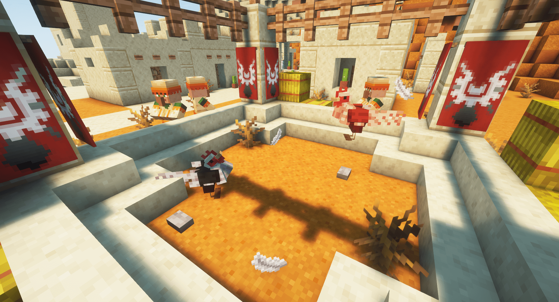 Thumbnail FIGHT. FIGHT. FIGHT. (Featuring Asil chickens, variants exclusive to savannas and arid biomes.)