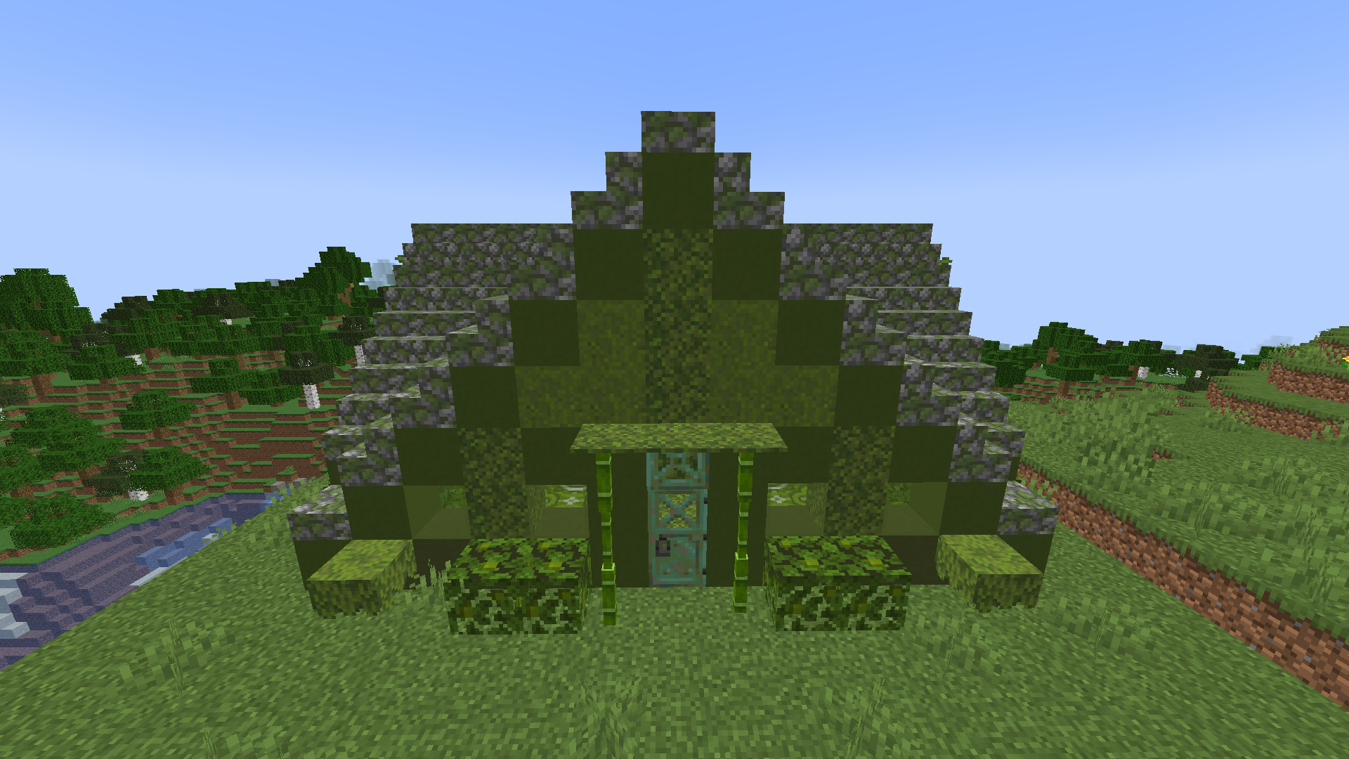 green dungeon from above