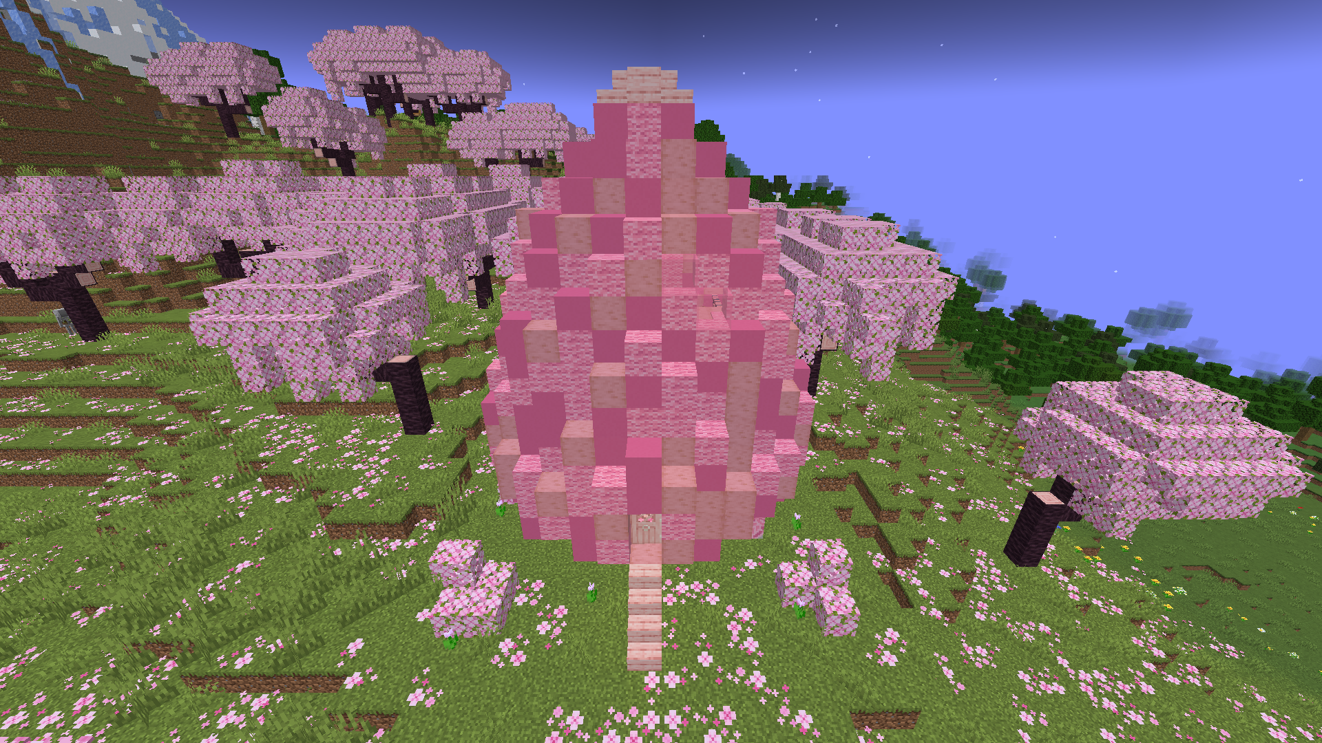 pink dungeon from above