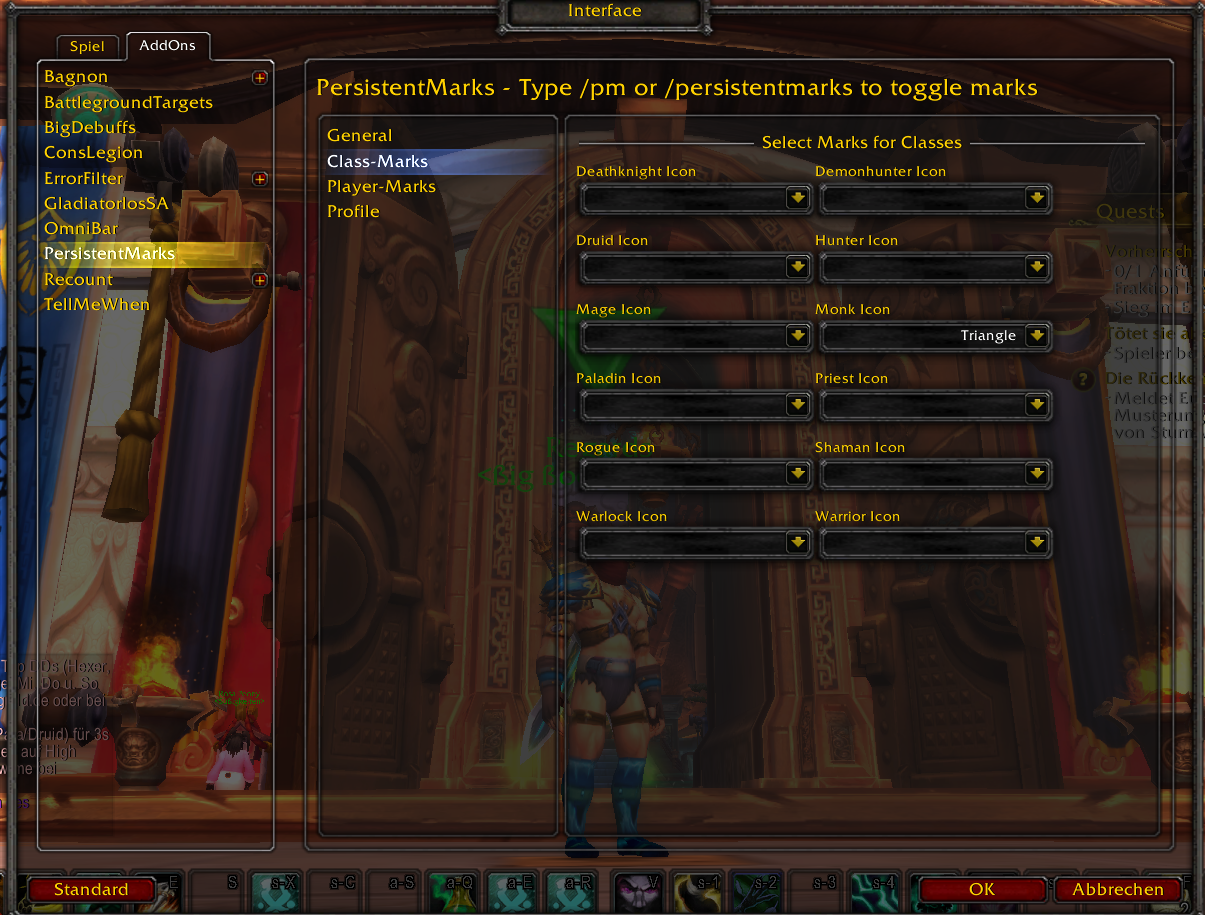 <p>Settings Menu</p>