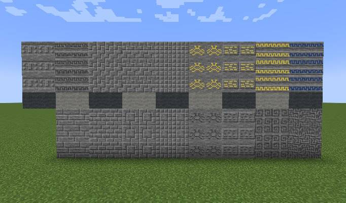 Thumbnail Block variants based on stone.