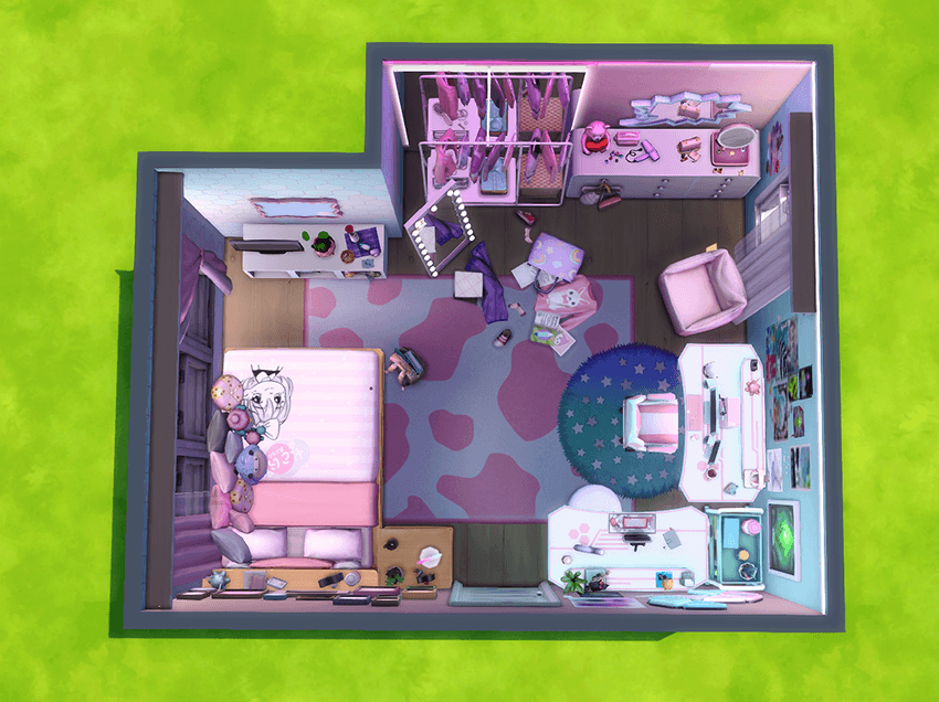Cute Gamer's Bedroom - Gallery - The Sims 4 Rooms / Lots - CurseForge