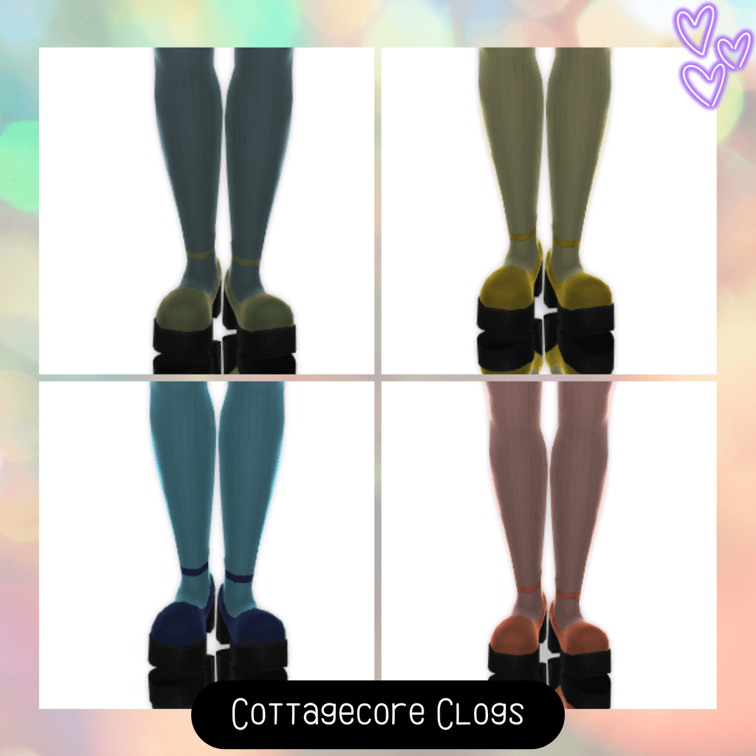 Thumbnail A cute and simple pair of clogs for your cottagecore sims that comes in 25 color swatches!