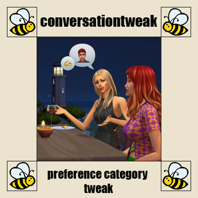 Preferece Category Conversation Tweak