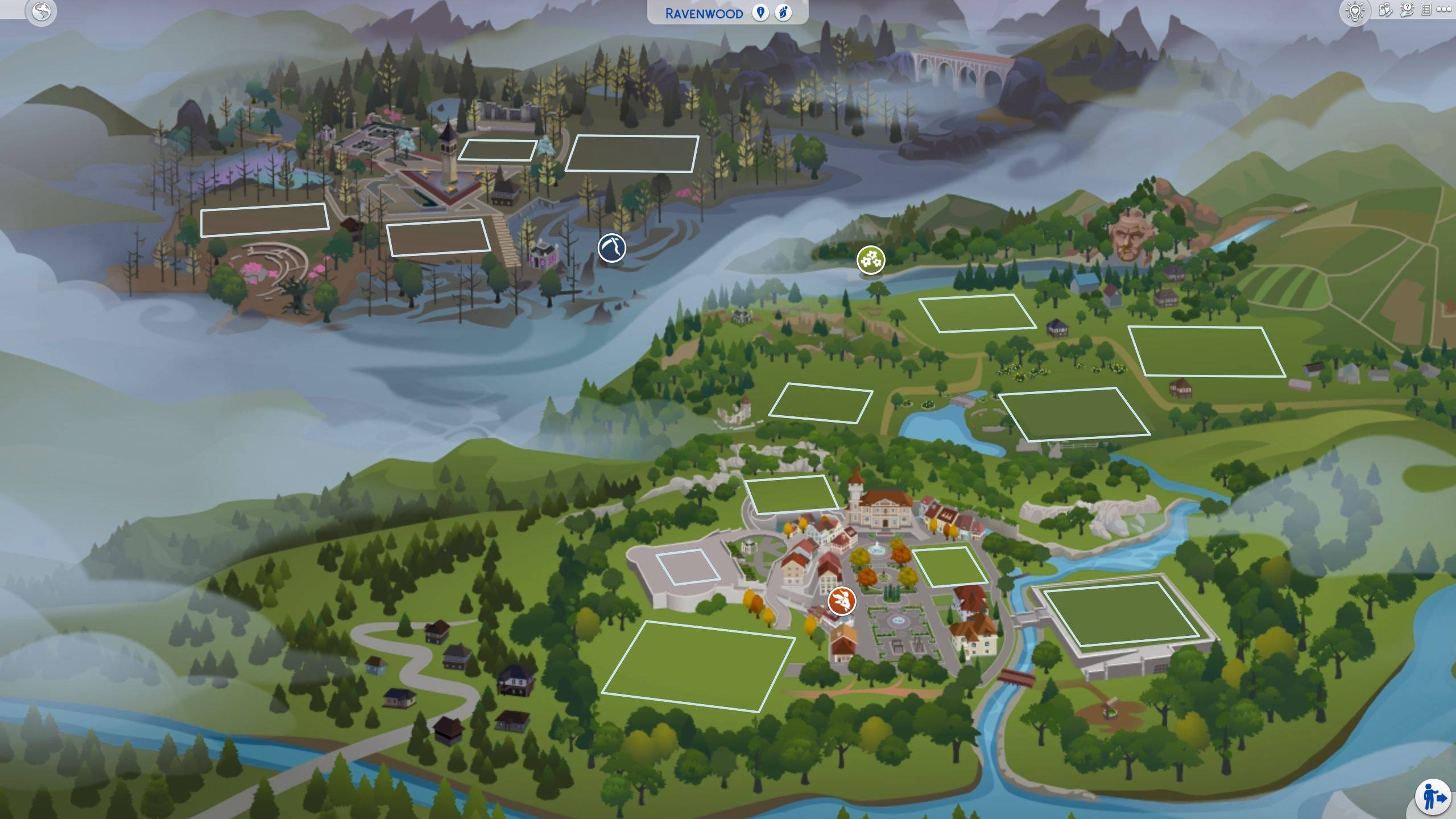 World of WIPs - All Neighbourhoods Bulldozed - The Sims 4 Save