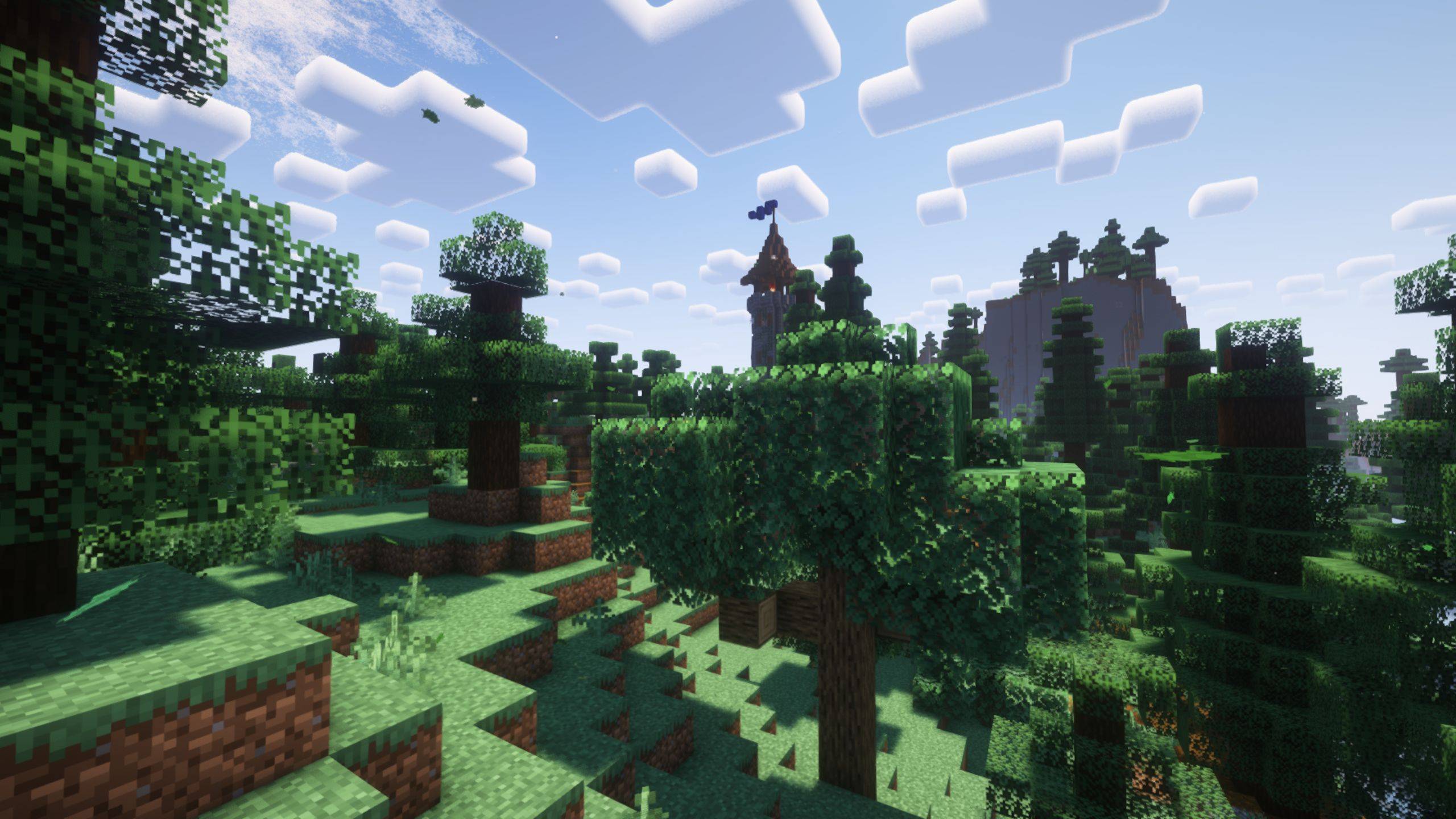 Showcasing how good the structures blend in the world gen