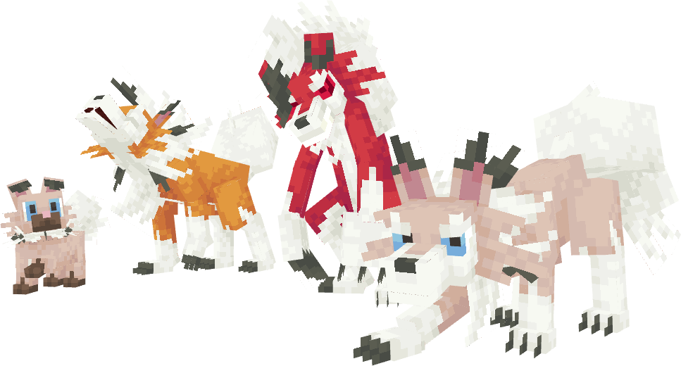 Rockruff and Lycanroc Render