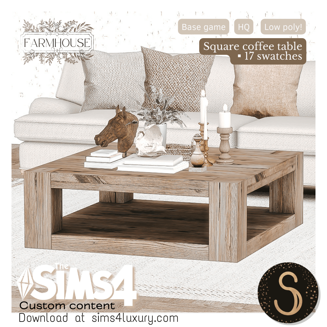 Farmhouse 2024 - Square coffee table