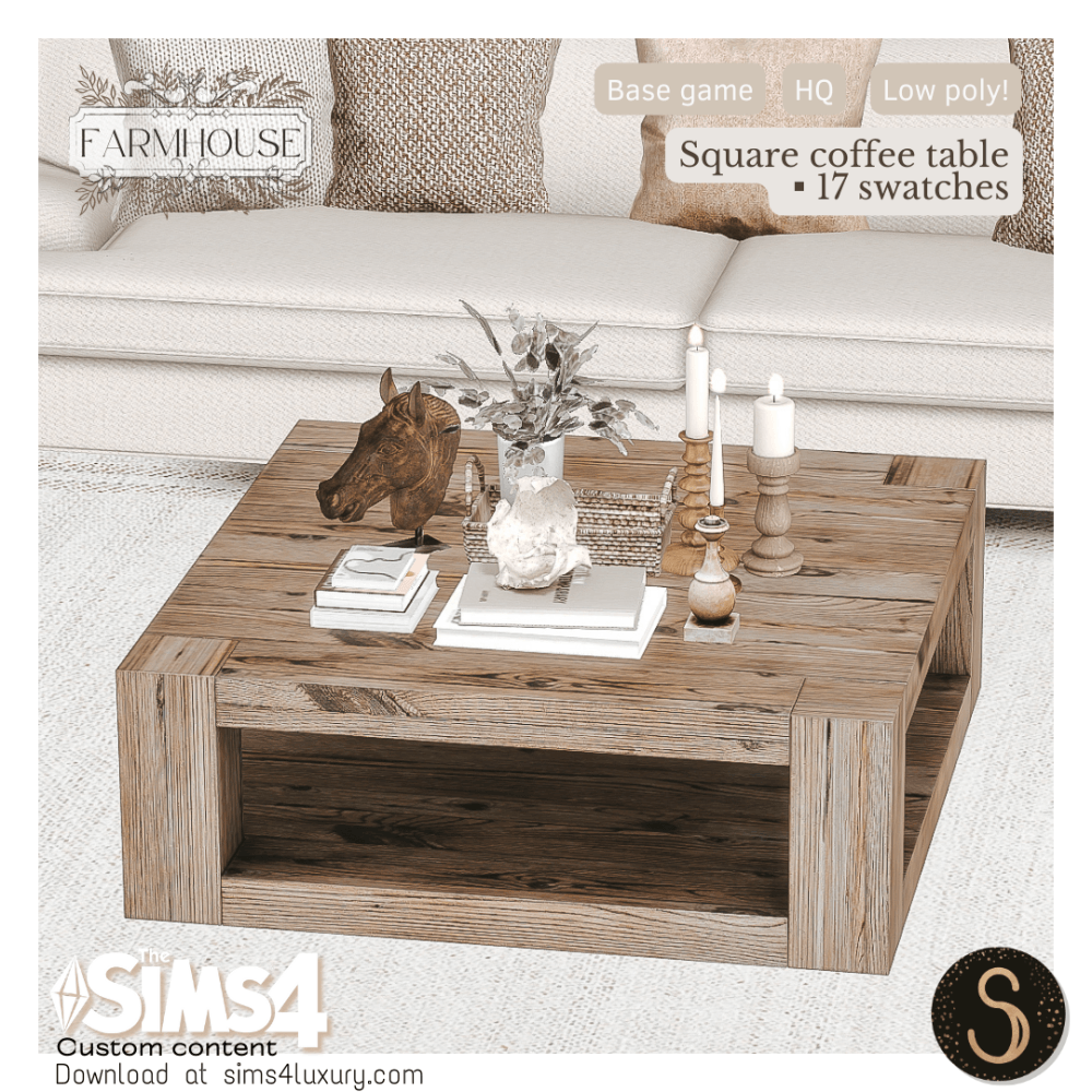Farmhouse 2024 - Square coffee table