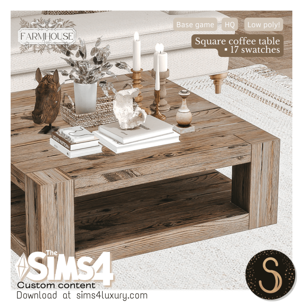 Farmhouse 2024 - Square coffee table