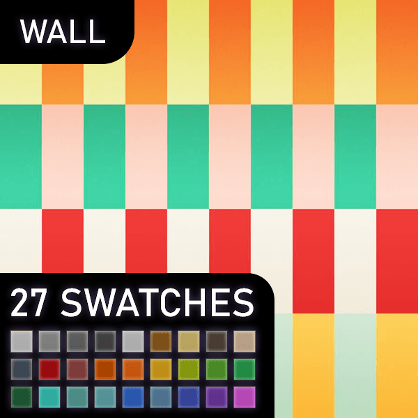 🧱 [ESI] Bold Stripes | Wall - Gallery - The Sims 4 Build / Buy - CurseForge