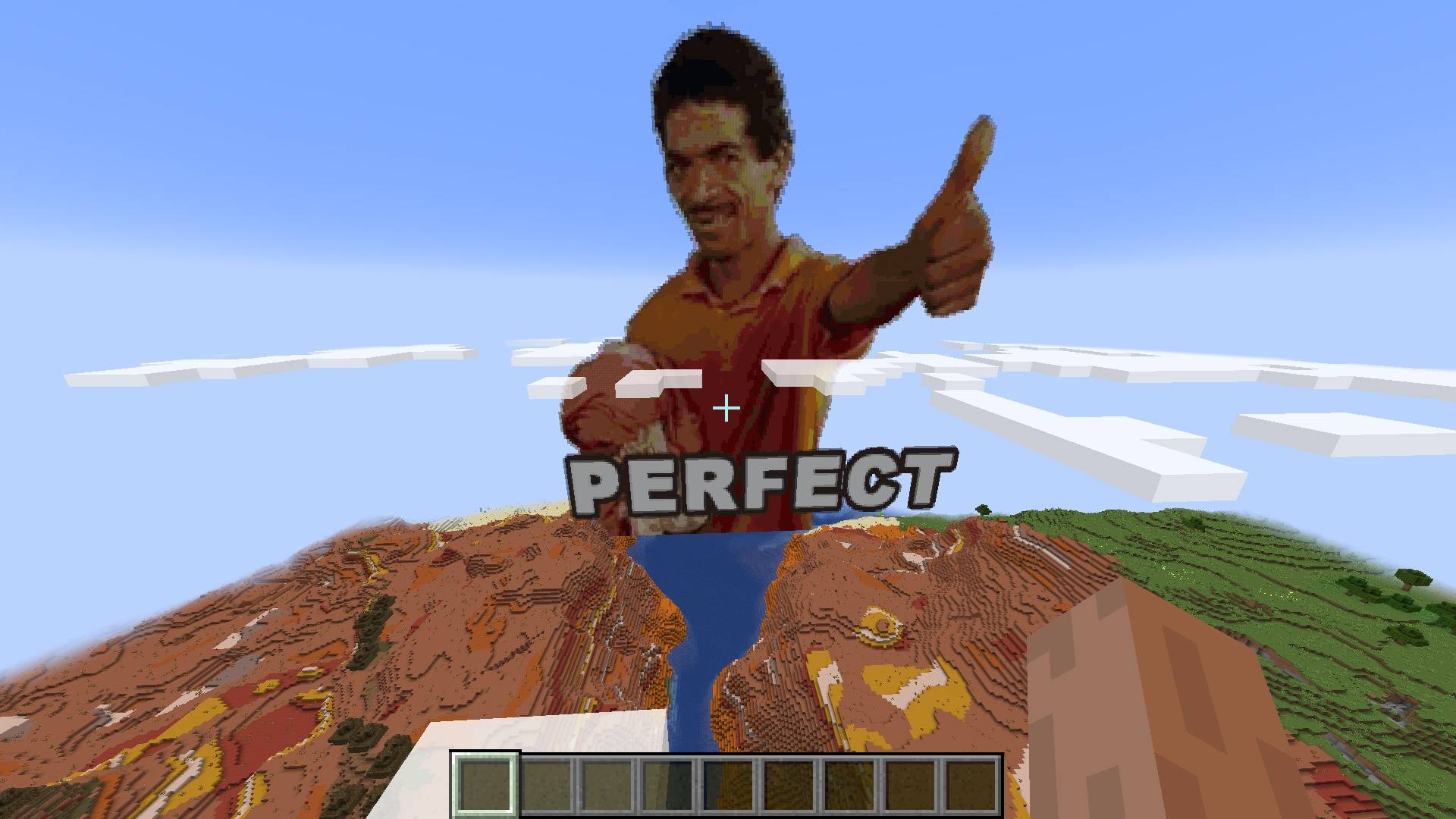 The views of the image created from a distance