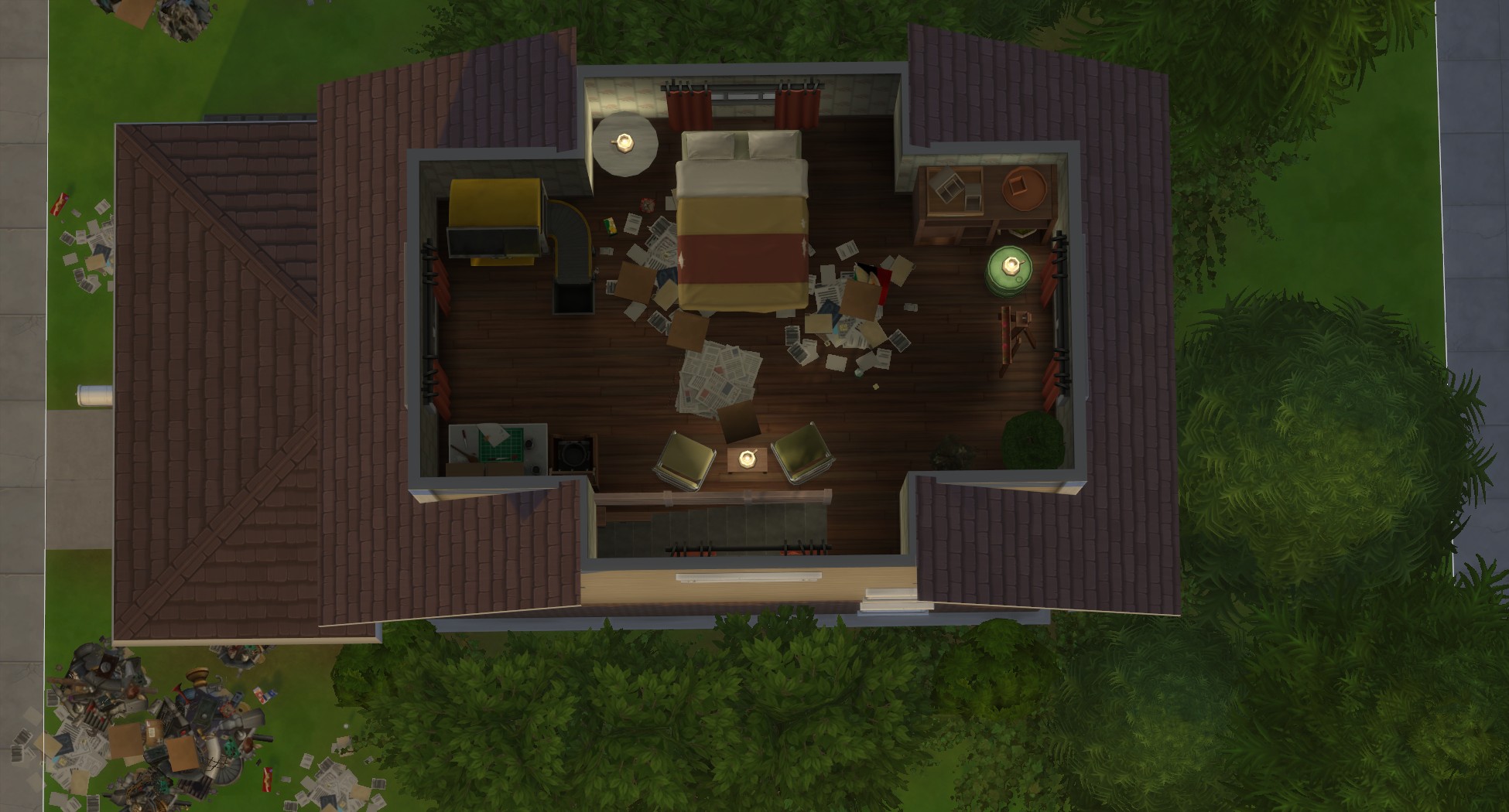 Starter house with attic | Eco Lifestyle | No CC - The Sims 4 Rooms ...