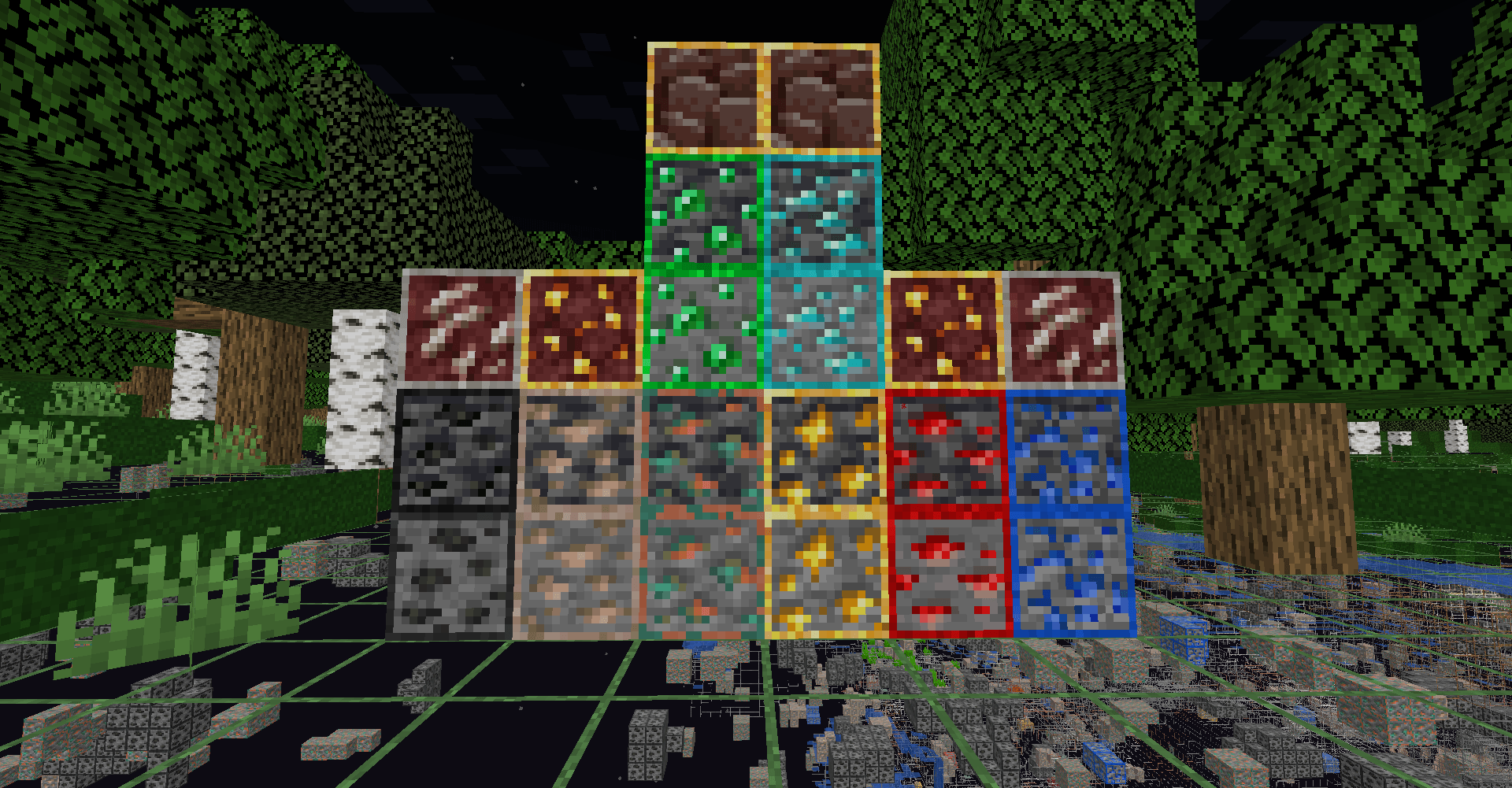 Beg s x ray and ore outlines gallery minecraft resource packs