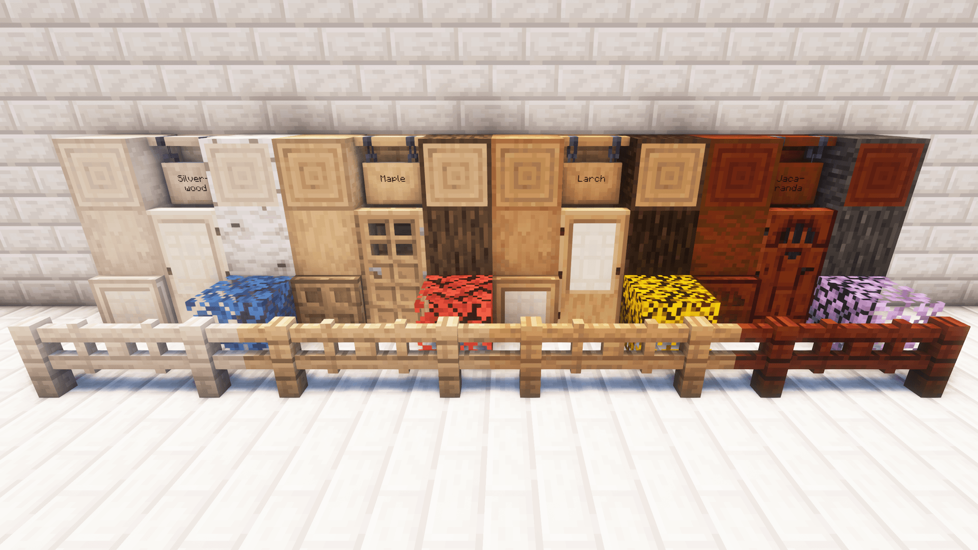 A screenshot of some blocks added by Arbolith